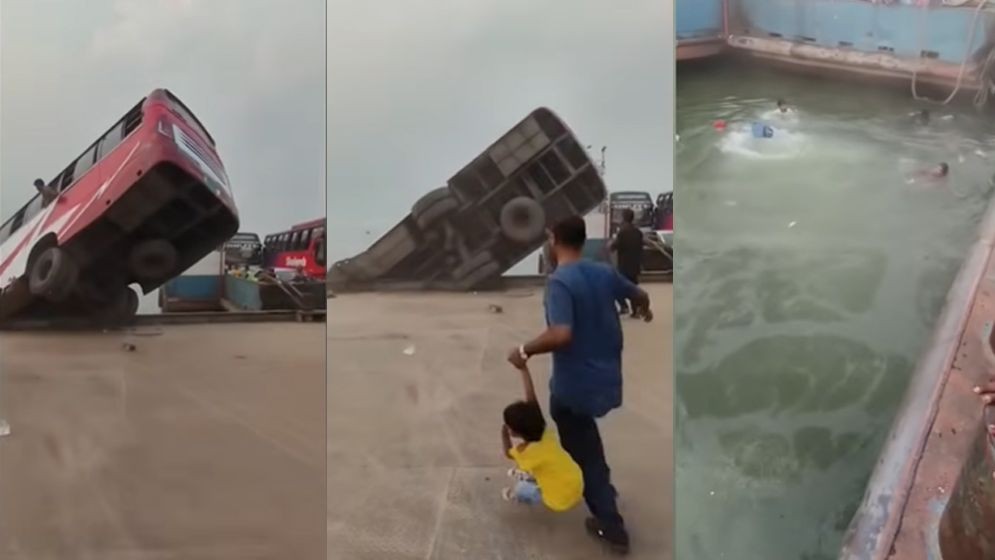 পদ্মা নদীতে বাস পড়ার ঘটনায় দুজনের লাশ উদ্ধার, আরো হতাহতের শঙ্কা